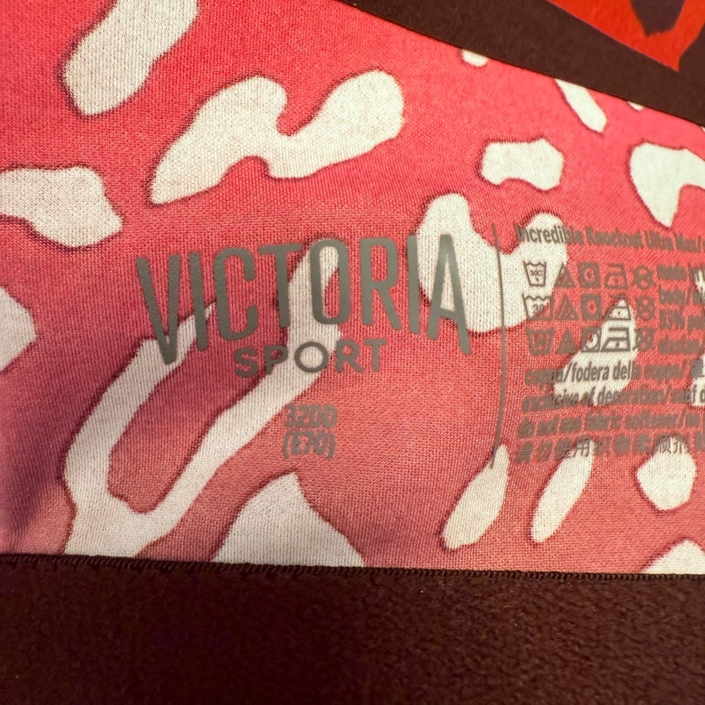 VICTORIA'S SECRET Incredible Knockout Ultra Max Sport 32DD Red leopard print - Picture 3 of 3
